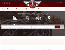 Tablet Screenshot of motorcycleroads.com